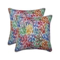 thumbnail image 1 of Pillow Perfect  Outdoor / Indoor Make It Rain Zinnia Blue 18.5-inch Throw Pillow (Set of 2), 1 of 4