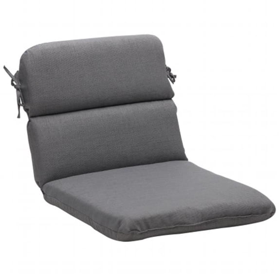Pillow Perfect 449951 Rave Graphite Rounded Corners Chair Cushion