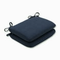 thumbnail image 1 of Pillow Perfect  Outdoor/ Indoor Rave Indigo Rounded Corners Seat Cushion (Set of 2), 1 of 3