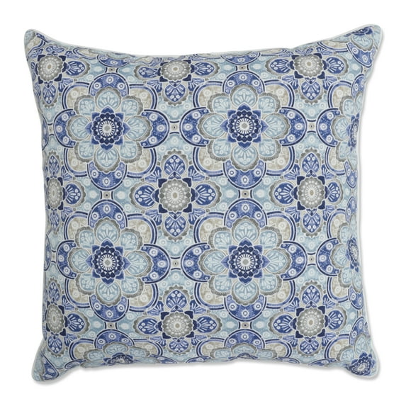 Pillow Perfect Outdoor Keyzu Medallion Mariner 25-inch Floor Pillow - 25 X 25 X 5 - 25 X 25 X 5