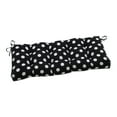 thumbnail image 1 of Pillow Perfect  Outdoor Polka Dot Black Blown Bench Cushion 18 X 48 X 5, 1 of 5