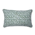 thumbnail image 1 of Pillow Perfect Painted Triangles Verte Rectangular Throw Pillow, 1 of 5