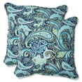 thumbnail image 1 of Pillow Perfect  Pretty Paisley 18.5-inch Navy Outdoor Throw Pillow (Set of 2), 1 of 2
