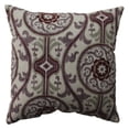 thumbnail image 1 of Pillow Perfect Suzani Damask Plum Throw Pillow, 1 of 2