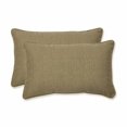 thumbnail image 1 of Pillow Perfect 18.5-inch by 11.5-inch Corded Rectangular Outdoor Throw Pillows (Set of 2) - Monti Chino, 1 of 3