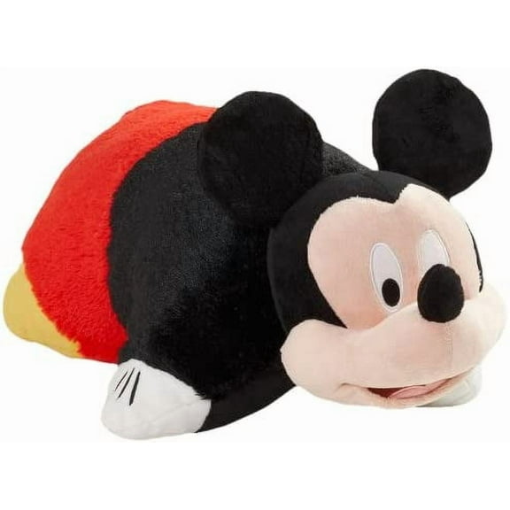 Pillow Pets Authentic Disney 18" Mickey Mouse, Folding Plush Pillow- Large