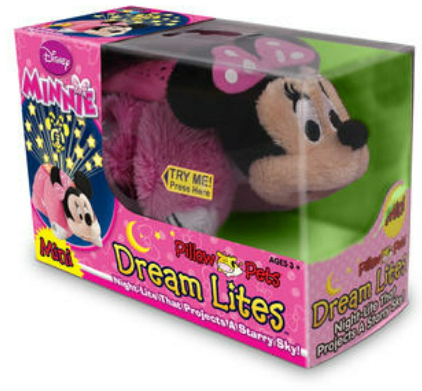 Pillow Pets Disney Dream Lites Minnie Mouse Stuffed Animal Plush Toy