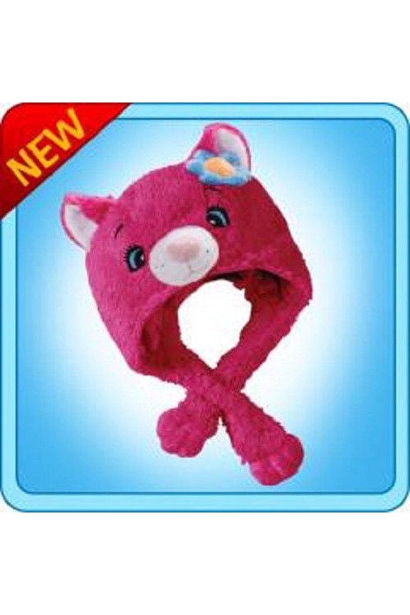 Power Flower Cat Hat Plush Toy Gift