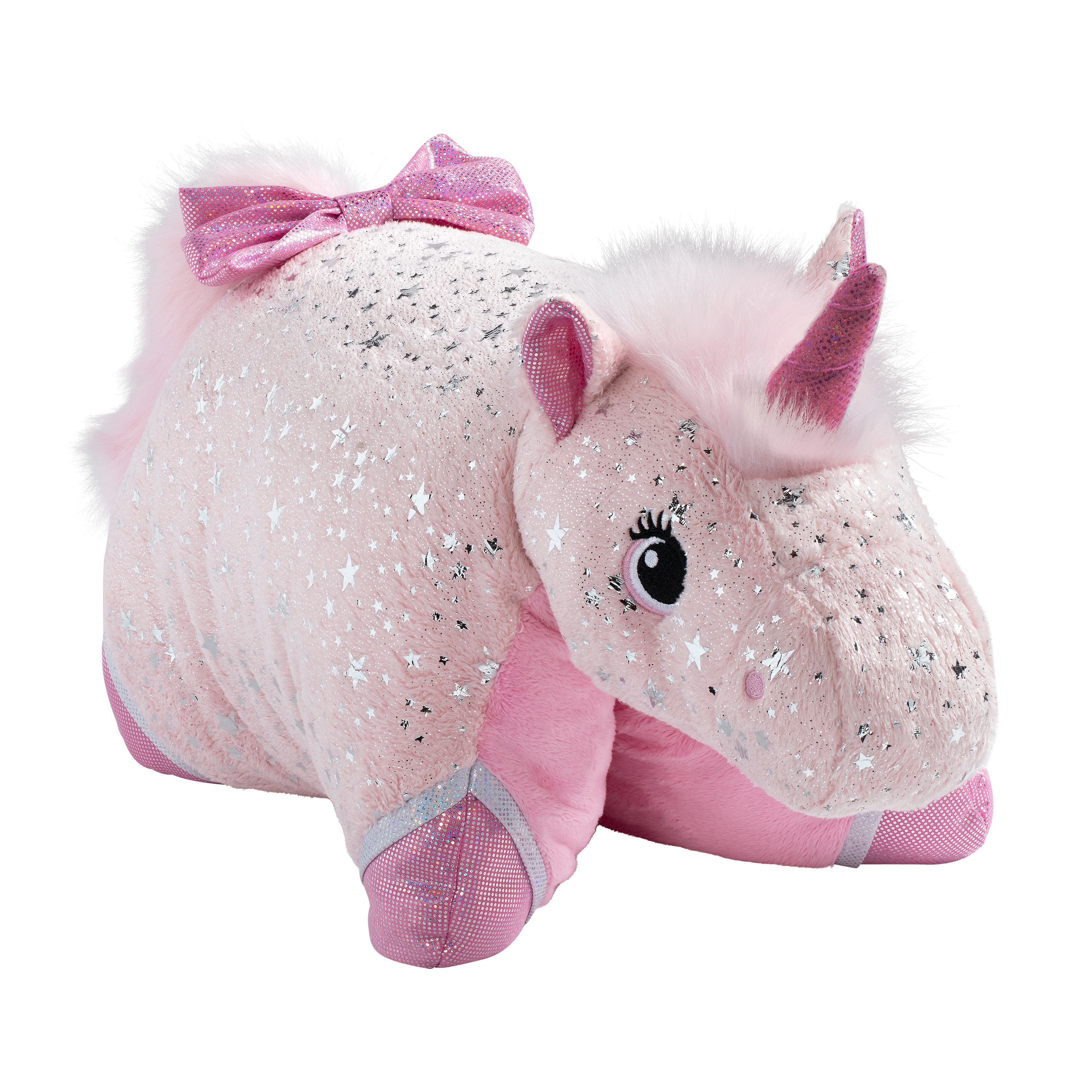 Pillow Pets Signature Sparkly Pink Unicorn Stuffed Animal Plush Toy - image 1 of 6