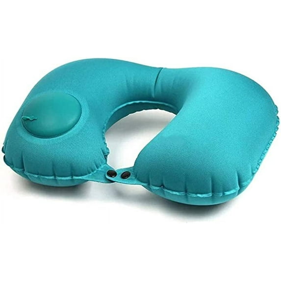 Pillow Pillow Cushion U-Shaped Travel Pillow Pillow Automatic Inflatable Aircraft Car Pillow Ring Pillow Folding Press Bed