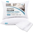 thumbnail image 1 of Pillow Protector 100% Waterproof & Noiseless Cover Protectors with Zipper Standard Size 2 Pack 20 x 26 Inches Cases Machine Washable, 1 of 4