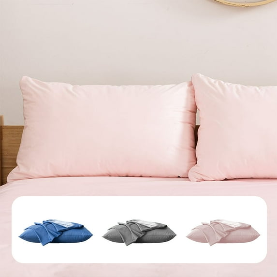 Pillow Protector under $5! Xqxayjr Waterproof Pillow Protector, Hypoallergenic Pillow Cover with Breathable Holes, Bed Bug Proof Pillowcase for Hotel Home, 48x74cm