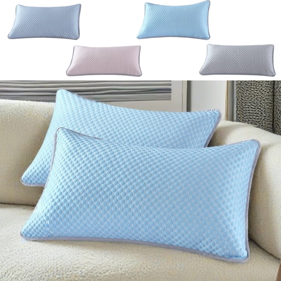 Pillow Protector Cover, Hygienic Waterproof Pillowcase with Breathable Polyester Fabric, Full Encasement Isolation Liner for Allergen and Dust Mite Protection, Topliu