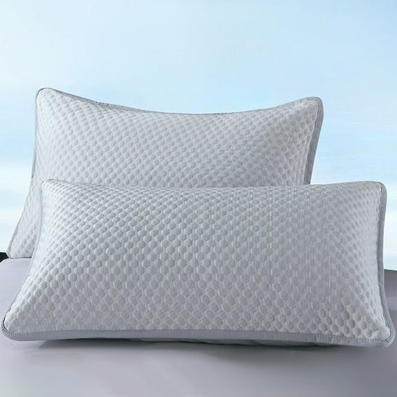Pillow Protector, Czzoypi Waterproof Breathable Pillow Cover, Hotel Quality Polyester Pillowcase with Full Wrap Encasement for Allergy Protection, Gray