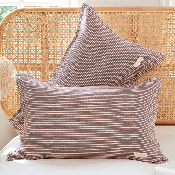 Pillow Protector, Pillowcase with Secure Straps, Non-Slip Stay-Put Design, Machine Washable, for Home and Travel Use, Universal Fit