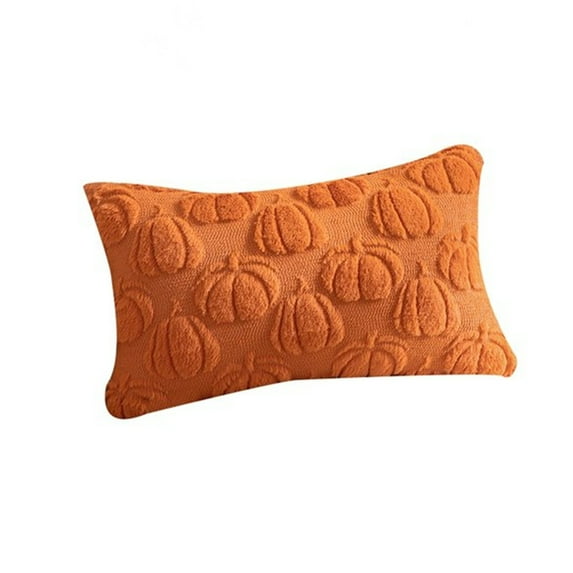 Pillow Pumpkin Decorative Covers for Halloween Embroidery Cushions for Sofa Bed Living Room Use
