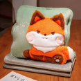 thumbnail image 1 of Pillow Quilt Dual-use Pillow Girls Sleeping Car Pillow Two-in-one Office Blanket Integrated Nap Cushion - Cute pet triple use - cute fox - style ：Pillow + blanket；, 1 of 6