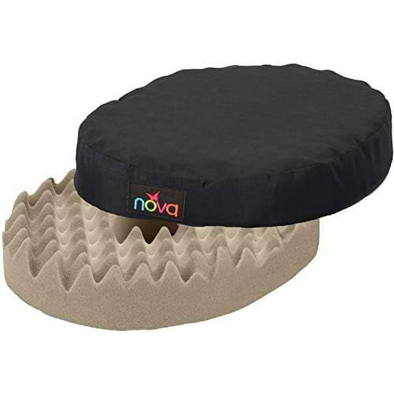 Pillow Seat Cushion With Convoluted Â€Œegg Crateâ€ Foam, Travel