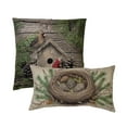 thumbnail image 1 of Donna Sharp Cardinal Pine 2PC Rustic Pillow Set, 1 of 6