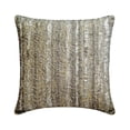 thumbnail image 1 of Pillow Sham Cover, Decorative Silver 26"x26" (65x65 cm) Euro Size Shams, Silk Beaded, Abstract & Jacquard Euro Shams For Sofa, Abstract Pattern Modern Style - Time To Time Silver, 1 of 3