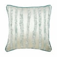 thumbnail image 1 of Pillow Sham Euro, Teal Blue Euro Size Pillow Shams 26x26 inch (65x65 cm), Jacquard Euro Pillow Covers, Striped, Modern European Pillow Covers - Undecided, 1 of 3