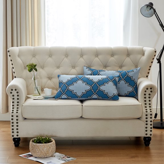 Pillow Shell - Dobson Printed 2 Piece Pillow Shell Set,14" x 26" - Blue