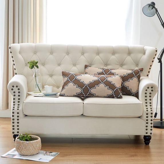 Pillow Shell - Dobson Printed 2 Piece Pillow Shell Set, 14" x 26" - Coffee