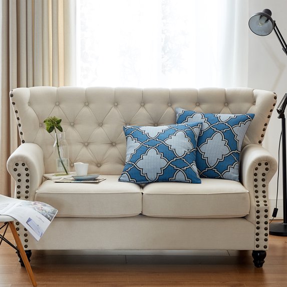 Pillow Shell - Dobson Printed 2 Piece Pillow Shell Set - 20" x 20" - Blue