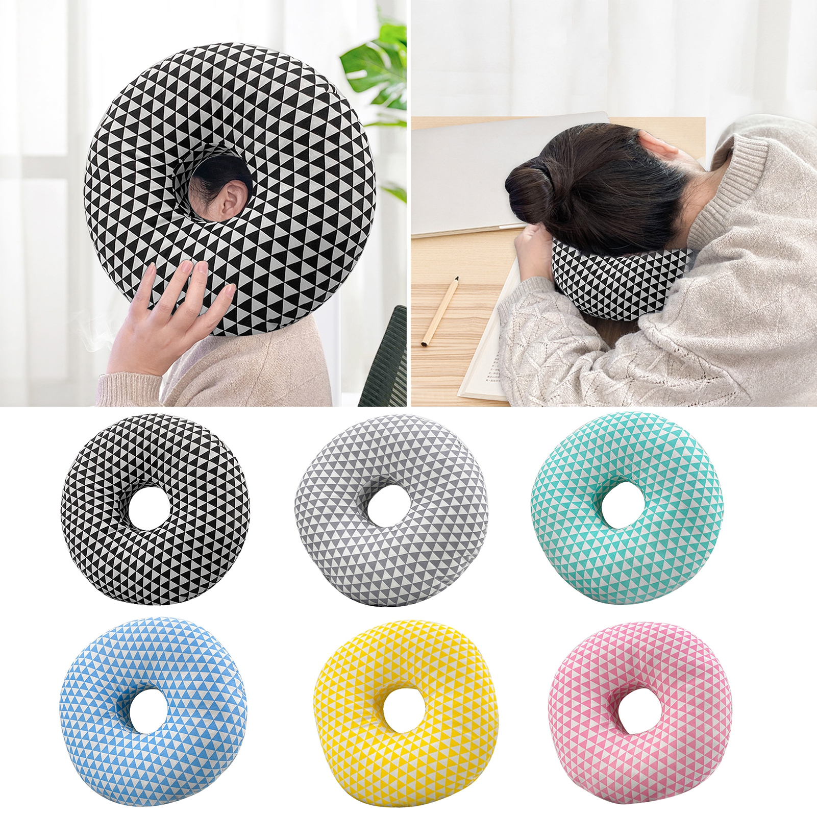 Pillow Side Sleeping Ear Pain Relief Pressure Reduction Single Hole Ear Pillow
