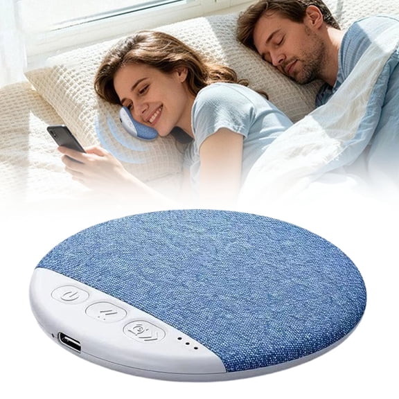 Under Pillow Sleep Speaker with White Noise, Ultra Slim Blue-Tooth 5.4 Bedside Speaker for Side Sleepers, Bone Conduction Sound Design with 30/60 Min Timer,Under Pillow Bluetooth Sleep Speaker,Blue