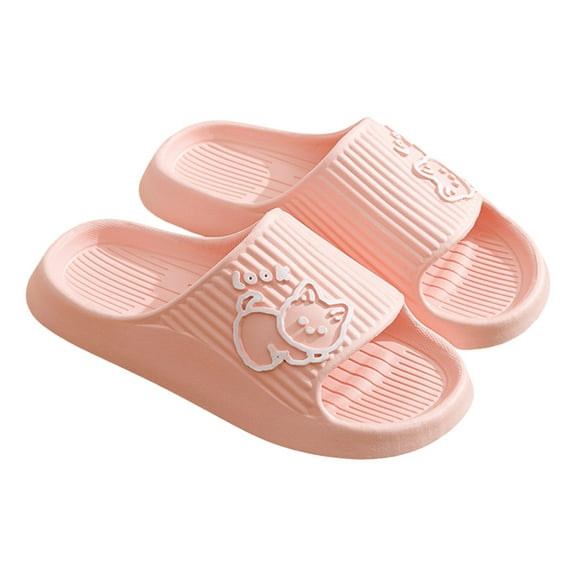Pillow Slippers For Women And Men Shower Slides Non Slip Quick Drying Bathroom Sandals Thick Sole Ultra Cushion