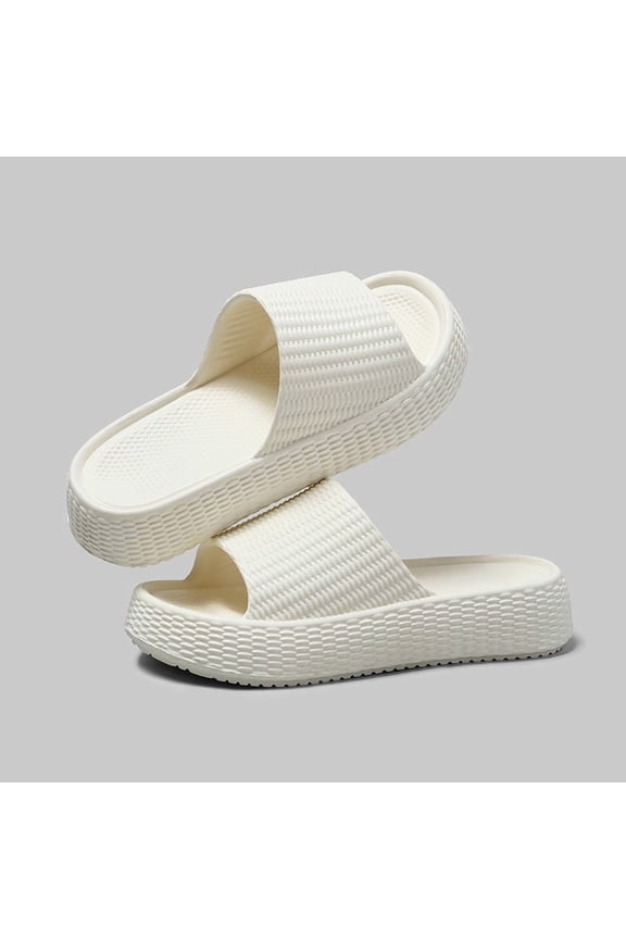 Pillow Slippers for Women and Men, Soft Summer Cloud Sandals, Non Slip Quick Drying Shower Slides, Cushioned Thick Sole, Comfort Indoor and Outdoor Shoes