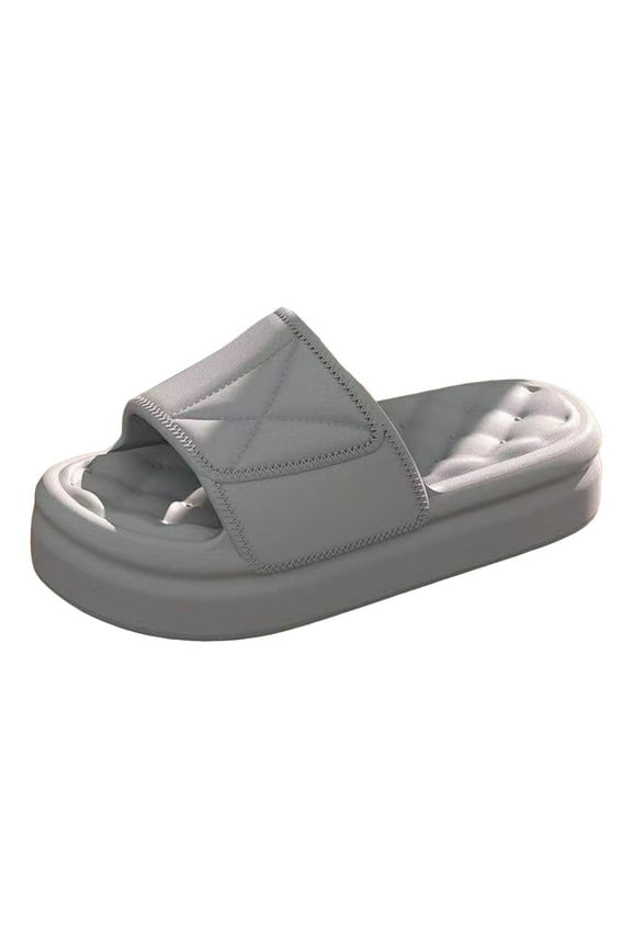Pillow Slippers for Women Men Indoor Outdoor Non Slip House Sliders Bathroom Shower Slip-On Sandals
