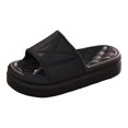 thumbnail image 1 of Pillow Slippers for Women Men Indoor Outdoor Non Slip House Sliders Bathroom Shower Slip-On Sandals, 1 of 7