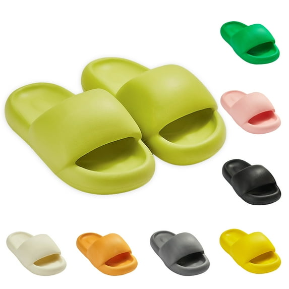 Pillow Slippers for Women Men Non-Slip Quick Drying Bathroom Shower Sandals Thick Sole Cloud Slides Indoor & Outdoor
