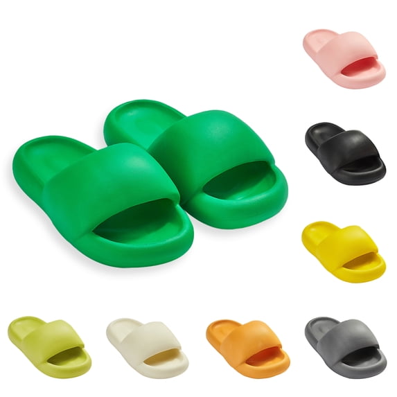 Pillow Slippers for Women Men Non-Slip Quick Drying Bathroom Shower Sandals Thick Sole Cloud Slides Indoor & Outdoor