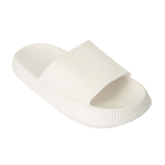 Pillow Slippers for Women and Men,Cloud Slippers Non Slip Quick Drying Shower Slides Bathroom Sandals,Cushioned Thick Sole,Easy to Clean