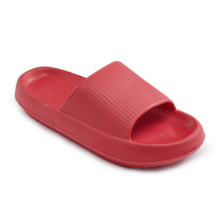Red Slide Sandals - Cushioned Easy Slip-On Nike Calm Slide Slides Sandals Slippers University Red  main image 3