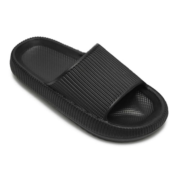 Pillow Slippers for Women and Men,Cloud Slippers Non Slip Quick Drying Shower Slides Bathroom Sandals,Cushioned Thick Sole,Easy to Clean