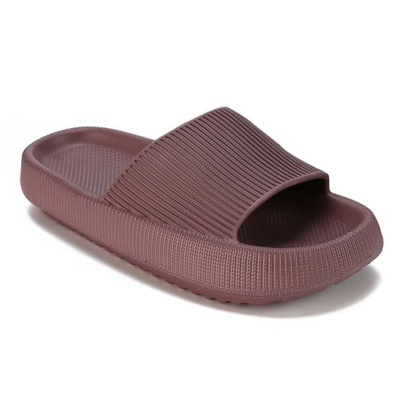 Pillow Slippers for Women and Men,Cloud Slippers Non Slip Quick Drying Shower Slides Bathroom Sandals,Cushioned Thick Sole,Easy to Clean