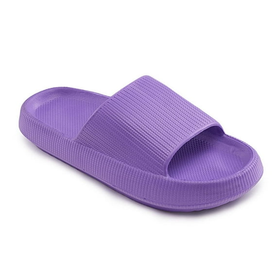 Pillow Slippers for Women and Men,Cloud Slippers Non Slip Quick Drying Shower Slides Bathroom Sandals,Cushioned Thick Sole,Easy to Clean