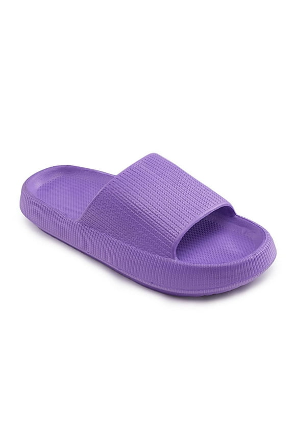 Pillow Slippers for Women and Men,Cloud Slippers Non Slip Quick Drying Shower Slides Bathroom Sandals,Cushioned Thick Sole,Easy to Clean