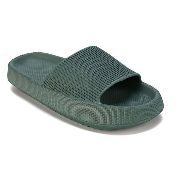 Pillow Slippers for Women and Men,Cloud Slippers Non Slip Quick Drying Shower Slides Bathroom Sandals,Cushioned Thick Sole,Easy to Clean