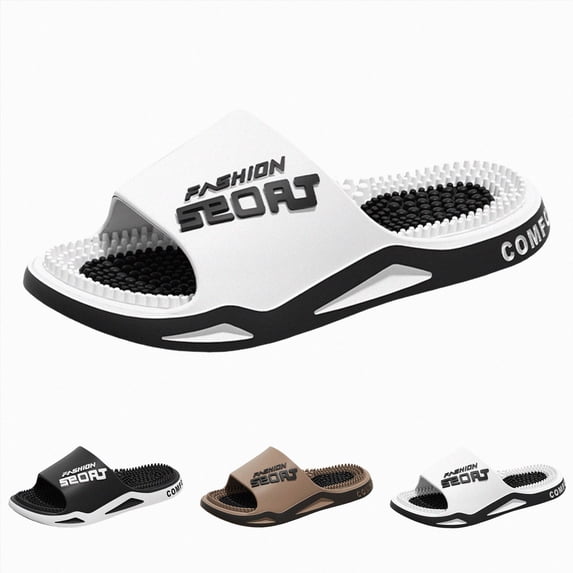 Pillow Slippers for Women and Men Home Slip on Shower Sandals Shoes Cushioned Thick Sole Lightweight Summer Slides Khaki Size 8