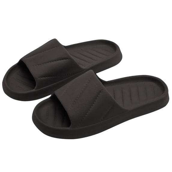 Pillow Slippers for Women and Men, House Cloud Slides Shower Sandals, Cushioned Thick Soft Sole Quick Dry Home Shoes Green Women Sandal