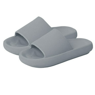 Pillow Slippers for Women and Men | House Slides Shower Sandals | Extremely Comfy | Cushioned Thick Sole