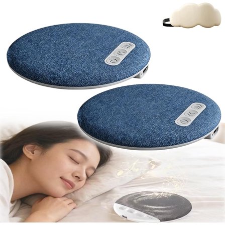 Pillow Speaker-Bluetooth Pillow Speaker for Sleeping, Ultra-Thin Wireless Under-Pillow Speaker with Timer and Bluetooth 6.0, Sleep Aid Sound Speaker for Adults and Kids (2PCS)