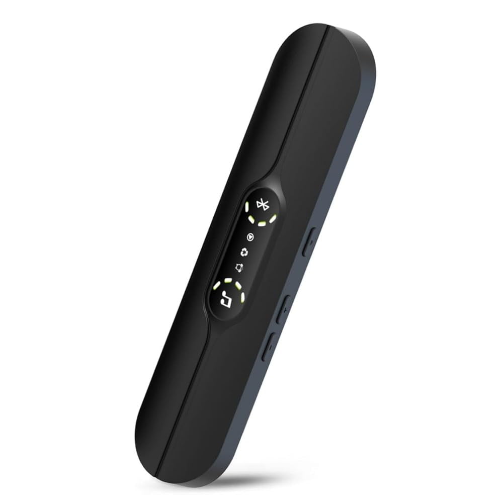 Pillow Speaker for Sleeping, Mini Bone Conduction Portable Sleep Aid with Stereo Bass, Bluetooth Sleep Bar for Deep Sleeping with White Noise, with Volume Control-10 White Noises black