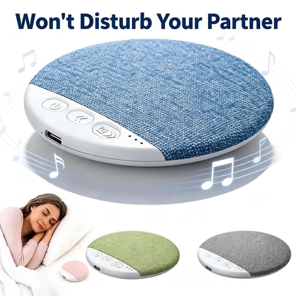 Pillow Speaker, Ultra Thin Wireless Bluetooth Bedside Audio for Sleeping _ Blue