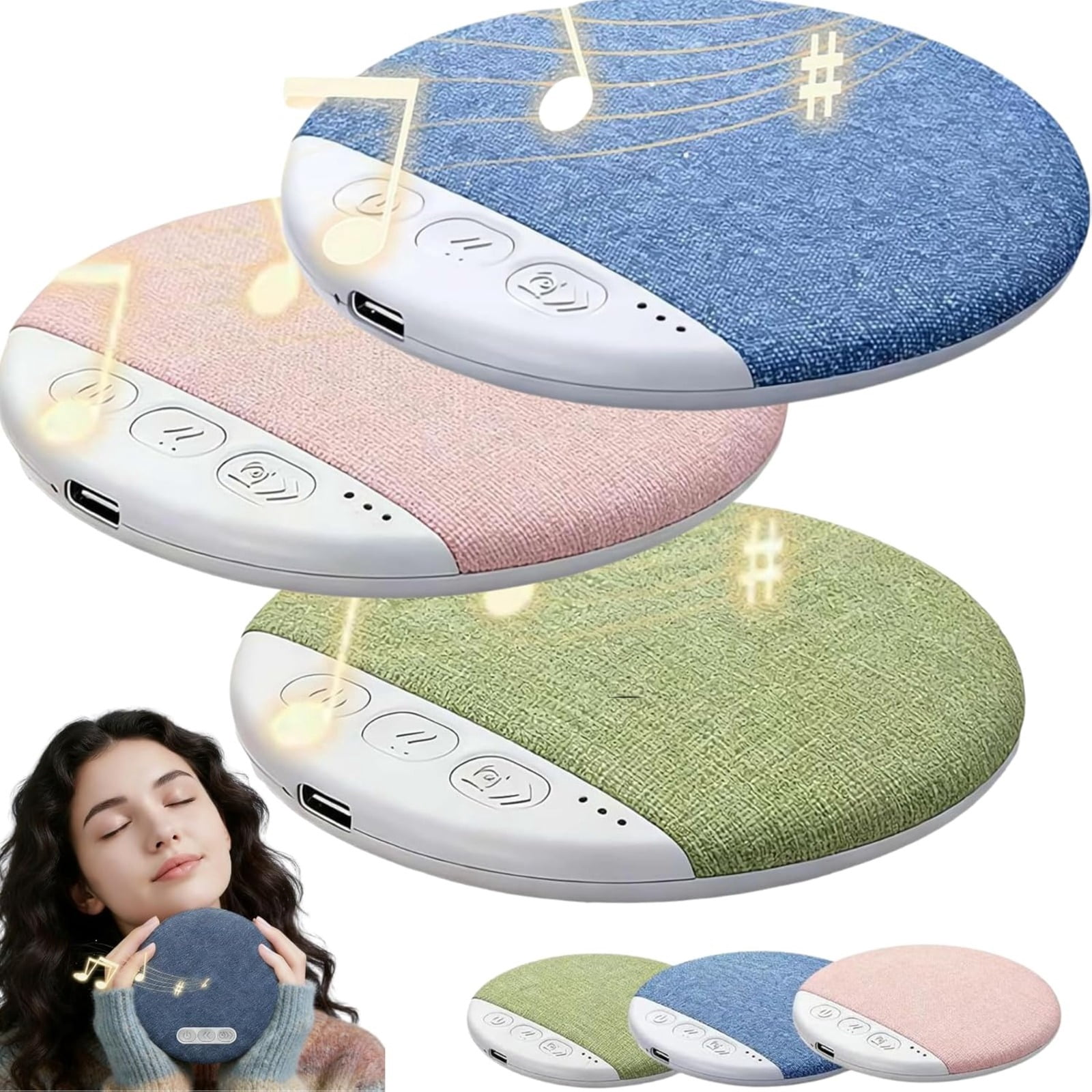 Kinglucky Pillow Speaker for Sleeping, Mini Bluetooth Speaker Under Pillow with Built-in Pink Noise White Noise Sound Machine for Sleeping, Headphone-Free Sleep Speaker for Side Sleeper Blue - TikTok Kinglucky Pillow Speaker for Sleeping, Mini Bluetooth Speaker Under Pillow with Built-in Pink Noise White Noise Sound Machine for Sleeping, Headphone-Free Sleep Speaker for Side Sleeper Blue - TikTok